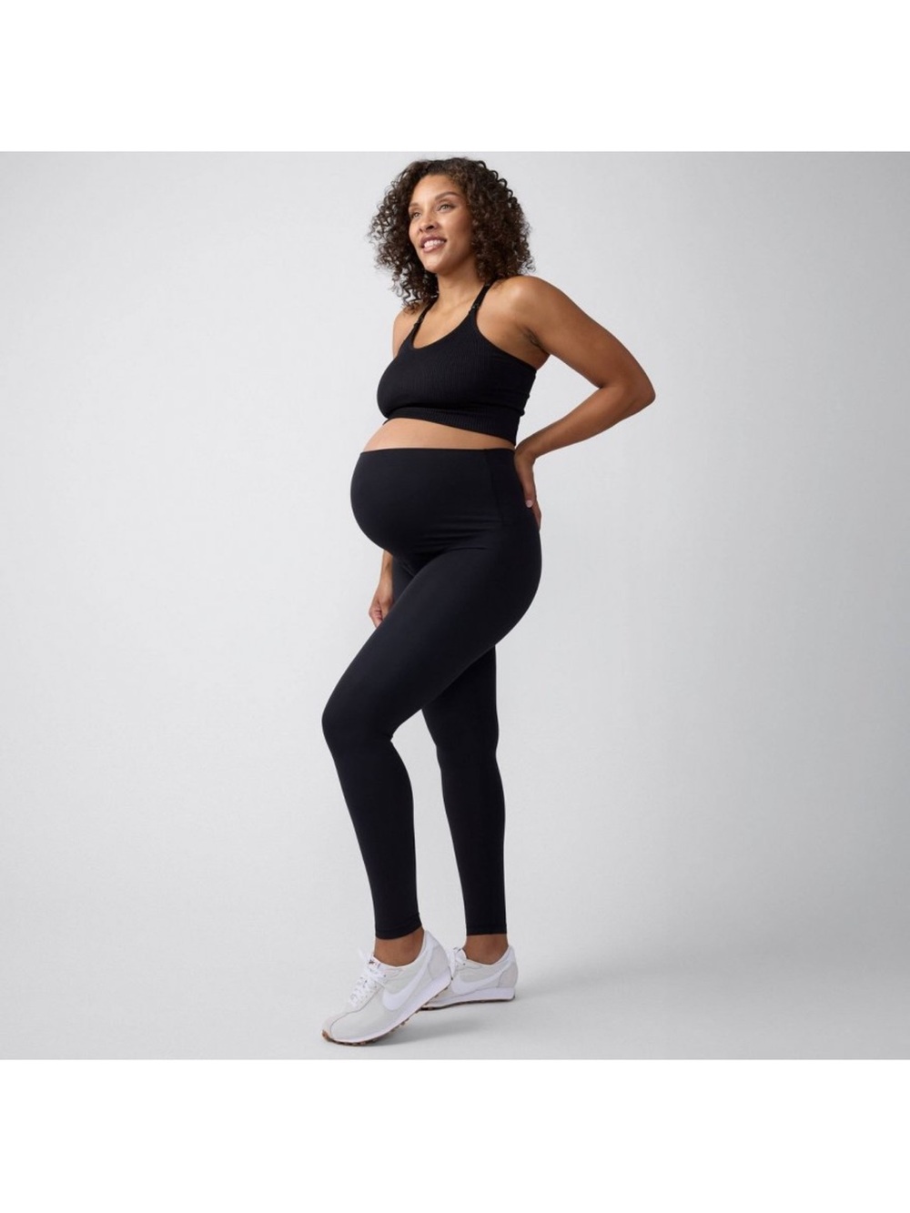 Nwt Xxl Maternity High-Waist Black active Leggings-
